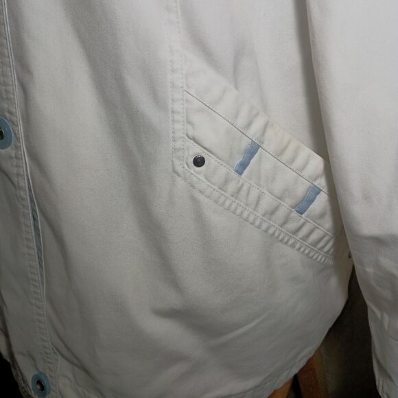 Vintage FS LIMITED Women's Stand Collar Button-Up Windbreaker Jacket Size XL - Picture 15 of 16